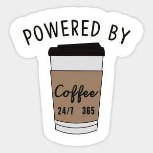 Powered by Coffee Lover Sticker